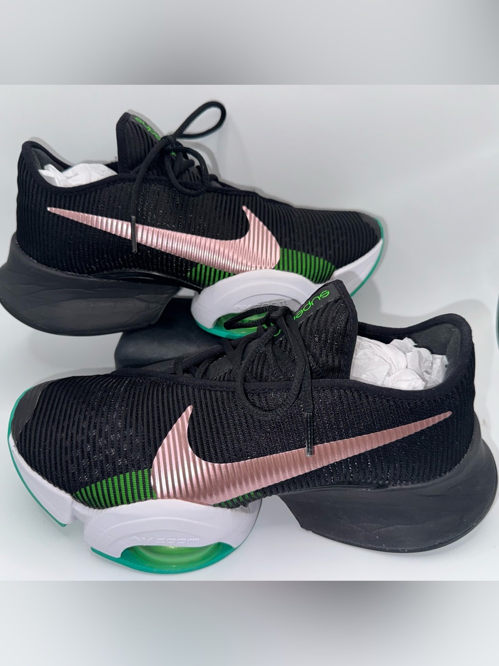 Nike Air Zoom SuperRep 2 Women’s Training Shoes Black/Rose Gold/Green women 7.5